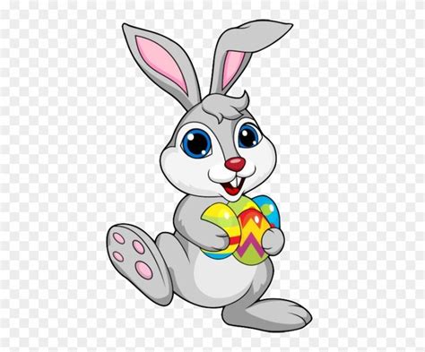 Download Hd Cute Cartoon Easter Bunny Clipart Easter Bunny Clip