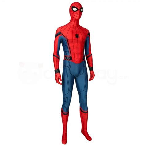 Spiderman Peter Parker Costume Spider Man Far From Home Cosplay Suit