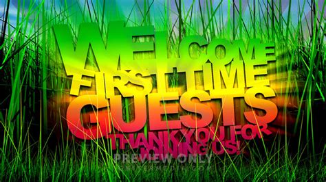 Welcome First Time Guests Title Graphics Igniter Media