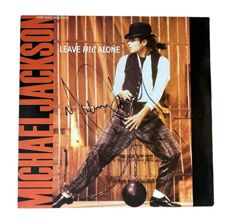 Michael Jackson Signed Leave Me Alone 12 Vinyl CharityStars