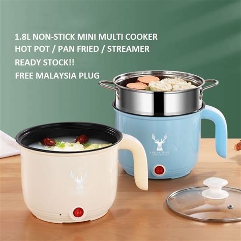 Ready Stock Non Stick Multifunction Electric Mini Cooker Rice Cooker
