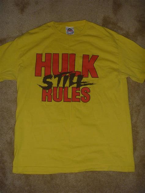 Hulk Hogan Return Still Rules Wwe Wwf Yellow Vintage T Shirt Shirt Men