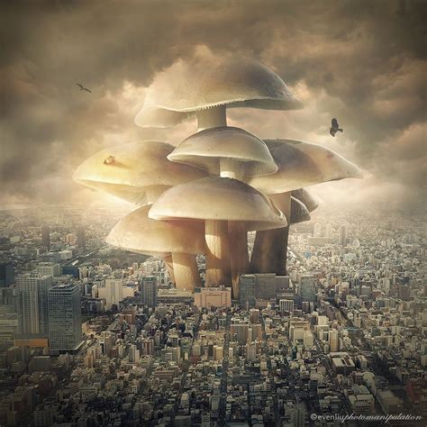 Mushroom Art Surreal Art Photo Manipulation