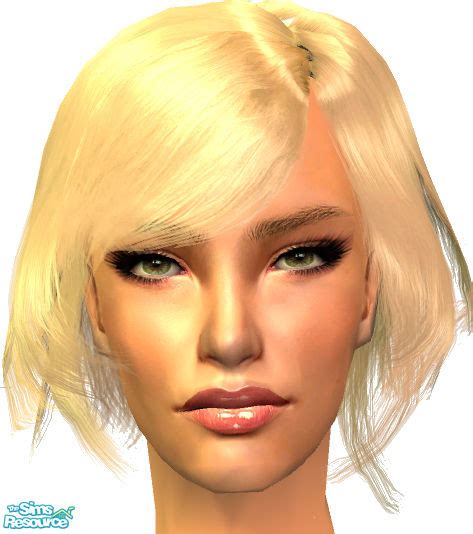 The Sims Resource Pinup Girl Hairstyle Platin Blond