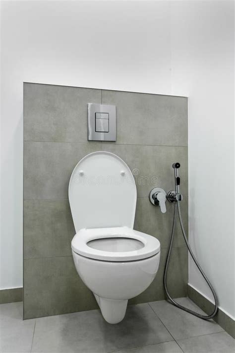 Toilet Bowl In Bathroom Interior Stock Image Image Of Floor Wall