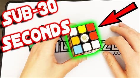 How To Solve The Rubiks Cube In Under 30 Seconds Youtube