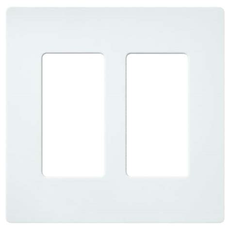 Lutron Claro 2 Gang Wall Plate For Decoratorrocker Switches Satin