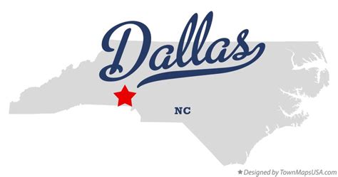 Map Of Dallas Nc North Carolina