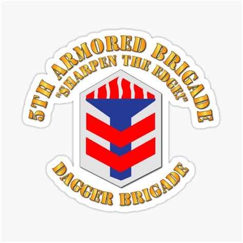 Army 5th Armored Brigade Sticker For Sale By Twix123844 Redbubble