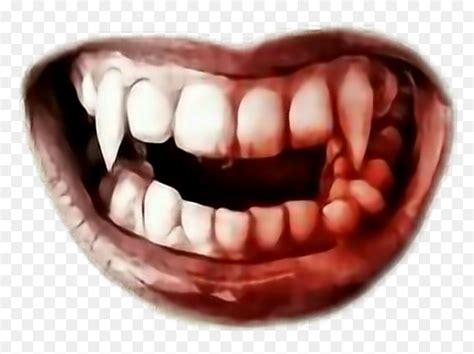 Ftestickers Mouth Teeth Bloody Filter Overlay Creepy Mouth Png