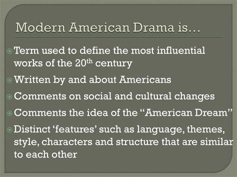 Ppt Modern American Drama Powerpoint Presentation Free Download Id