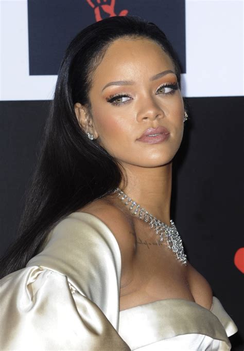Rihanna Long Straight Black Hair