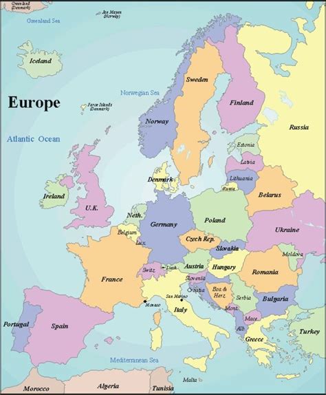 Awesome Europe Map Puzzle Countries And Capitals Insectza
