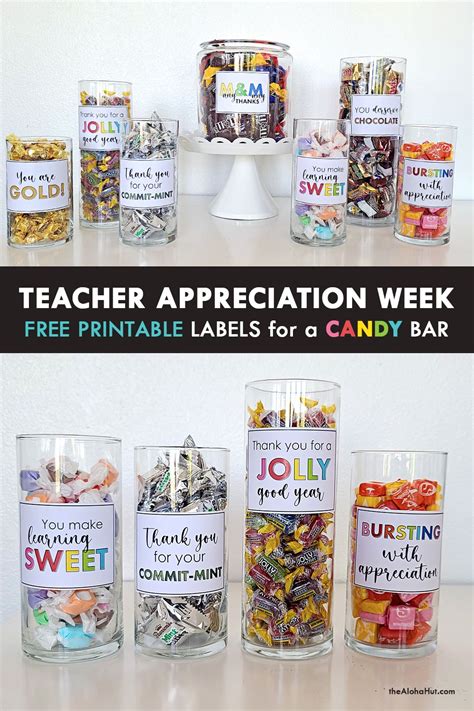 Teacher Appreciation Week Candy Bar Table Theme The Aloha Hut Teacher Treats School Teacher