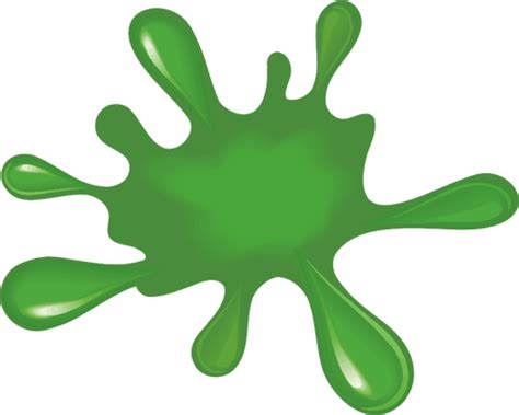Green Paint Splat Public Domain Vectors