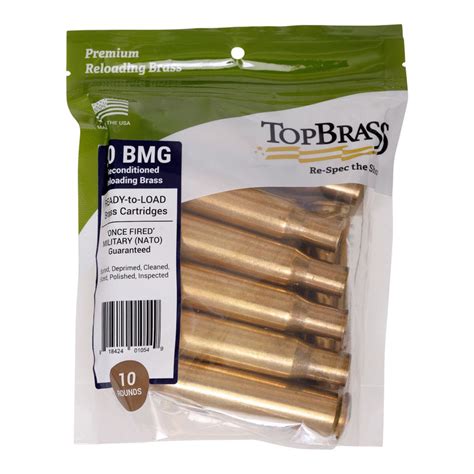 50 Bmg Brass Processed Top Brass Inc Top Brass Reloading Supplies