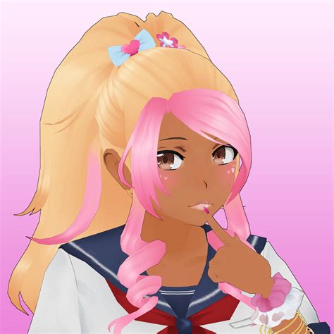 My Kokoro Momoiro Models Her Hair Down Version Was A Collab With My