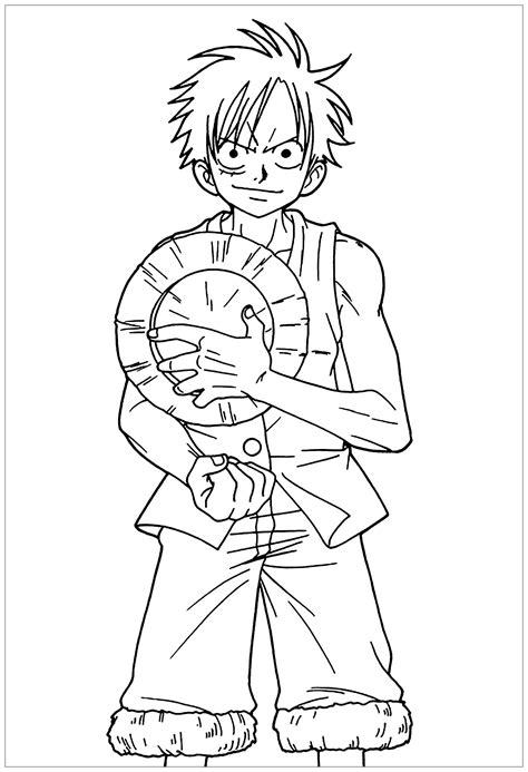 Anime Coloring Pages One Piece Coloring And Drawing