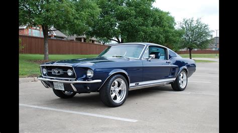 1967 Mustang 390gt Fastback In Nightmist Blue Youtube