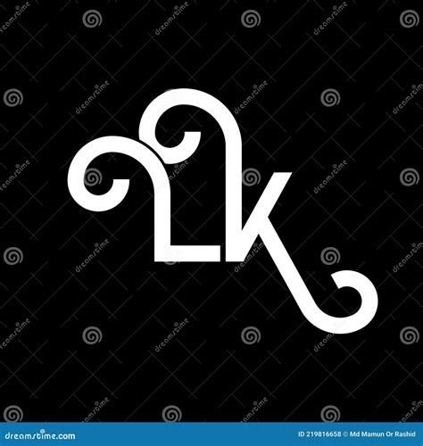 Lk Letter Logo Design Initial Letters Lk Logo Icon Abstract Letter Lk