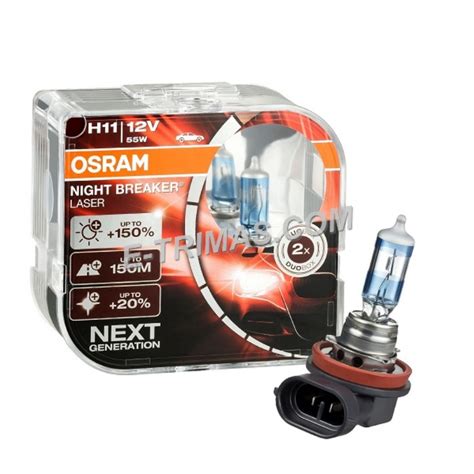 Designs for vision's patent pending hdi technologys has been integrated into the entire led daylite headlight series providing uniform light distribution with 45% more light. 64211NBL OSRAM Night Breaker Laser H11 Headlight Xenon ...
