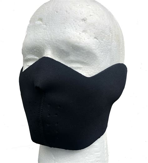 New Mesh Vents Neoprene Fleece Neck Warmer Face Mask One Size Adjust