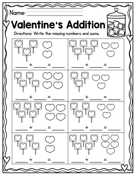 10 Valentines Day Worksheets For Kindergarten Worksheets Decoomo