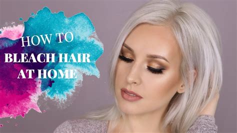 How To Bleach Your Hair At Home Youtube