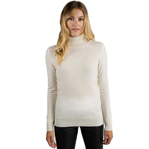 Womens Cashmere Turtleneck Sweater Cashmere Mania