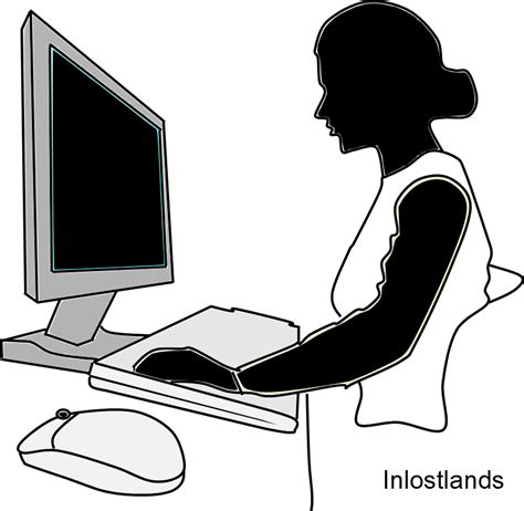 Person Using Computer