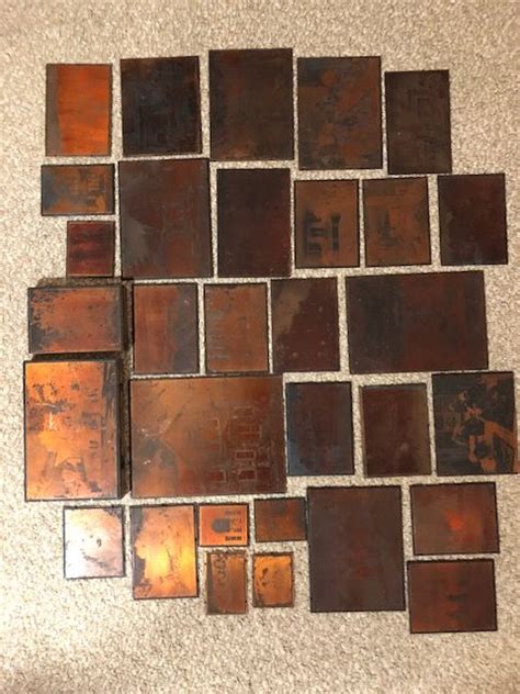 These Are Copper Plate Photo Negatives Very Cool To See More Vintage