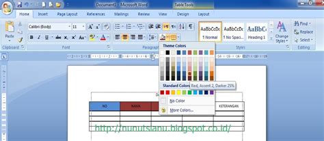 Cara Memberi Warna Pada Tabel Di Excel Imagesee Riset