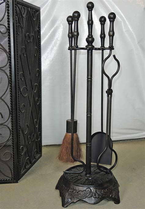 Southern Living Fireplace Tools And Screen Bronze Finish Ebth