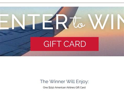 You can use up to 8 gift cards at one time towards a purchase of one ticket. Win a $250 American Airlines Gift Card