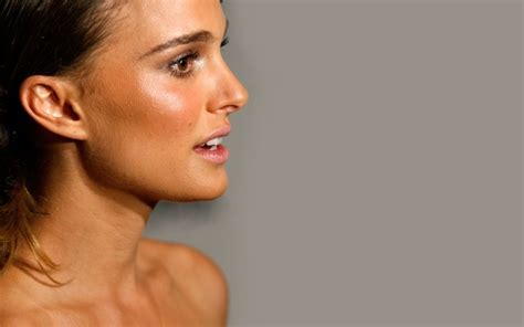 Natalie Portman Brunette Face Profile Makeup Wallpaper