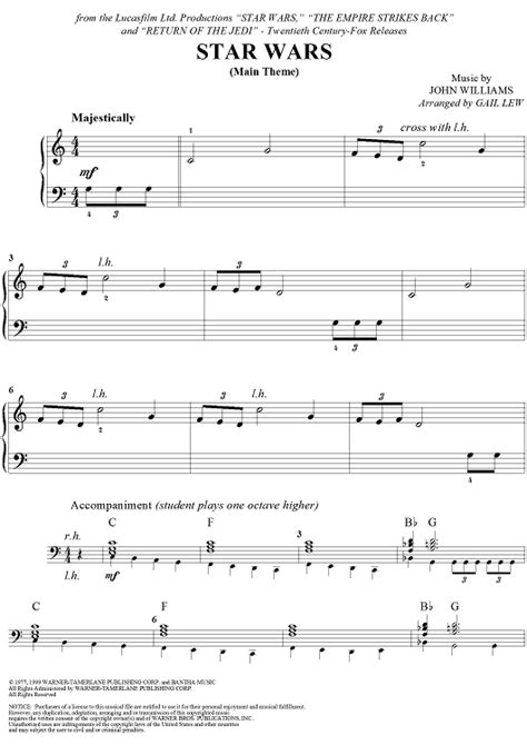 The events depicted in star wars media take place in a fictional galaxy. Star Wars (Main Theme) in 2020 | Easy piano sheet music, Music lessons, Piano music