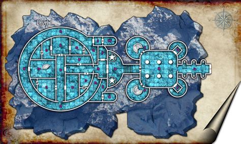 Palace Of The Ice Queen Level 1 By Aeonikdrift Fantasy Map Map