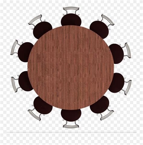 A traditional dining table set inspired by the farmhouse antique furniture look. Clipart Castle Dining Room - Round Table Top View - Png ...
