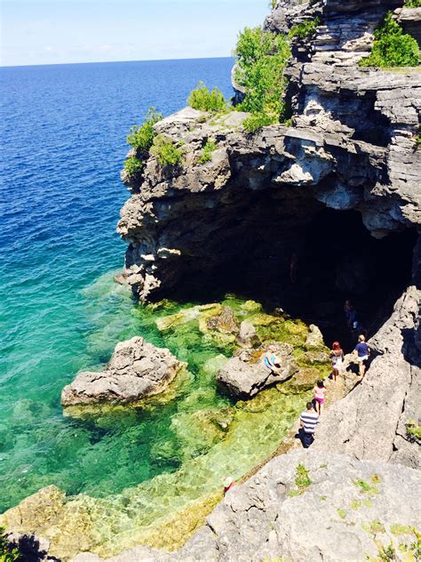 The Grotto Tobermory On O Canada Grotto Goes Coastline Visiting