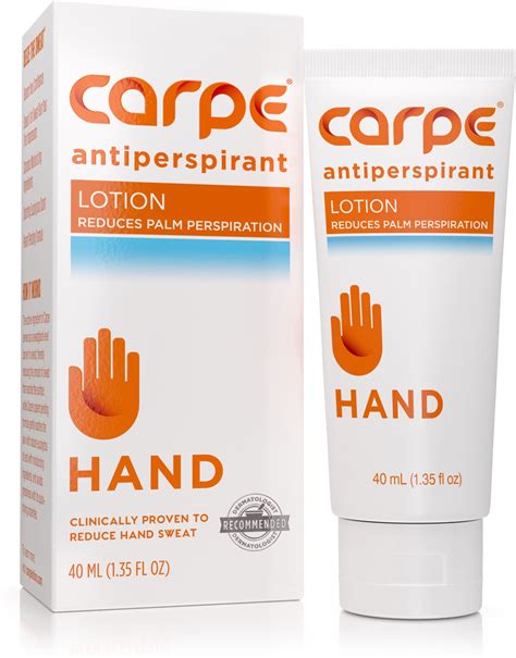 Carpe Antiperspirant Hand Lotion A Dermatologist Recommended Non