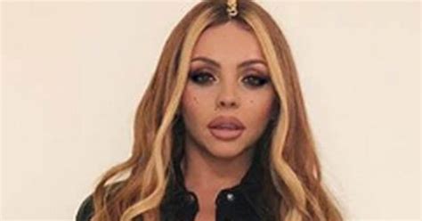 little minx jesy nelson strips to plunging t shirt dress in risqué snap just wow daily star