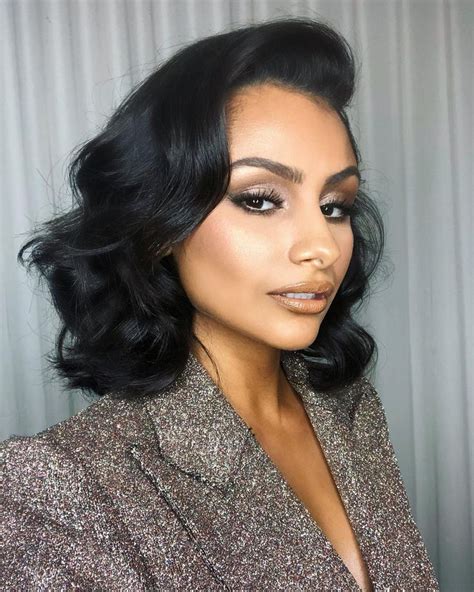 This is an excellent hairdo for shorter hair, especially during that endless span of time when it's growing. NAZANIN on Instagram: "Up close but never personal MUA ...