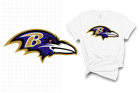 Baltimore Ravens Logo Svg Dxf Clipart Vector Print Files Iron On