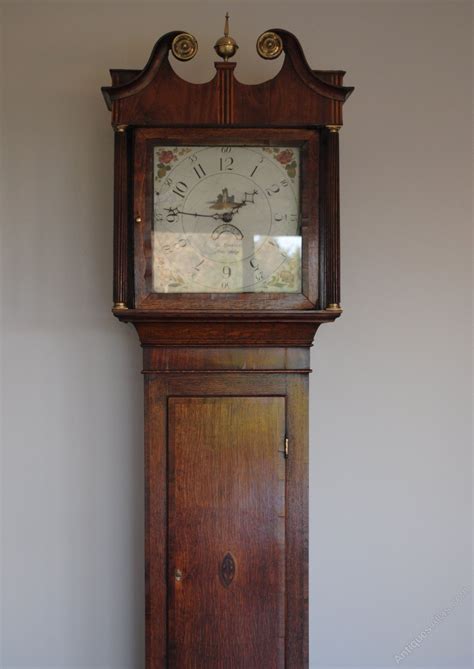 Antiques Atlas 19th Century Oak Longcase Grandfather Clock