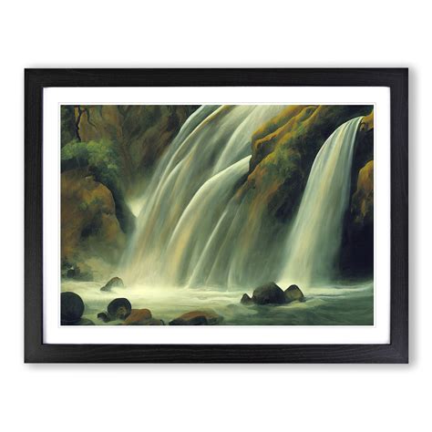 Glorious Waterfall Framed Wall Art Print Poster Picture Home Decor
