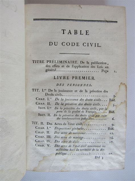 Napoleon 1er Code Civil Des Français Edition Originale Et Seule