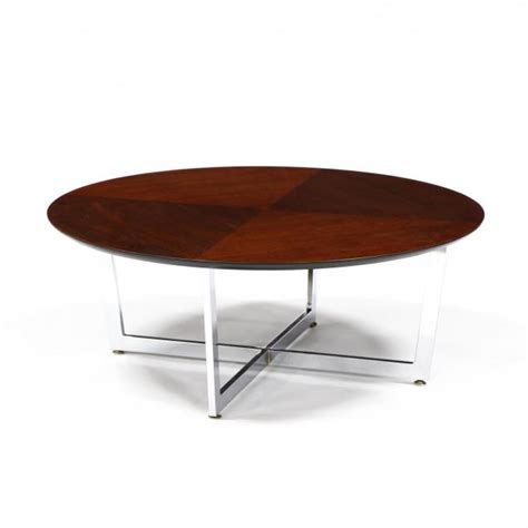 Walnut And Chrome Cocktail Table Lot 1053 Modern Art And Designjul 18 2018 6 00pm