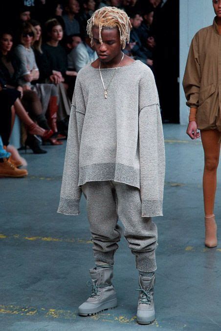 Kanye West X Adidas Originals Ian Connor In Look 26 Yeezy Season 1