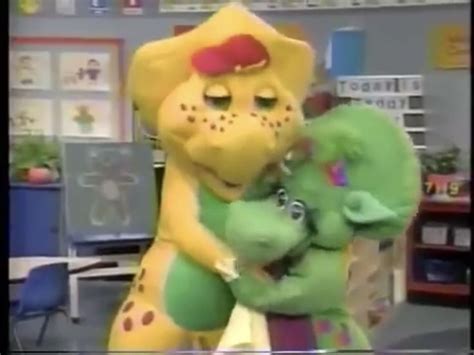 Bj Hugs His Sister Baby Bop Barney And Friends Barney The Dinosaurs