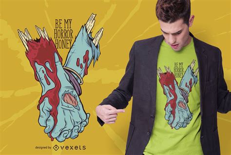 Zombie Love T Shirt Design Vector Download